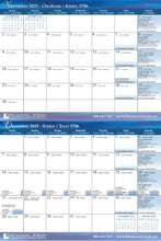 Load image into Gallery viewer, Thankfulness Calendar - September 2024 through December 2025